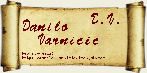 Danilo Varničić vizit kartica